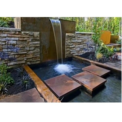 Water sheet fountain