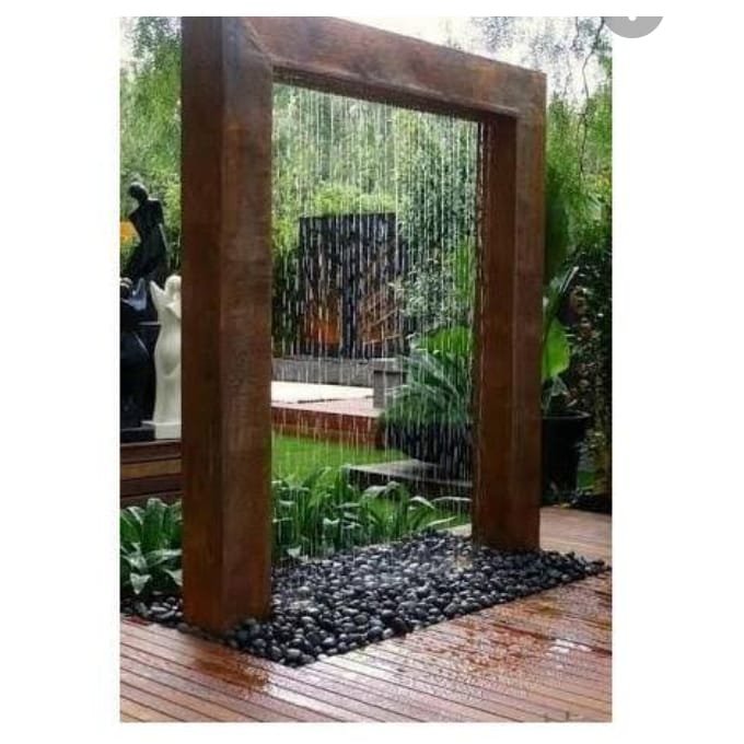 Rain water fountain